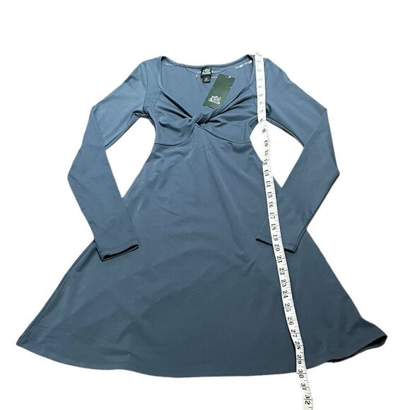 Wild Fable Juniors Twist Front Long Sleeve Dress, Size XXS, NWT - Picture 8 of 10